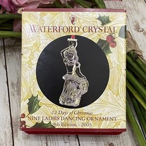 2003 WATERFORD Crystal 12 Days of Christmas “Nine Ladies Dancing” Ornament